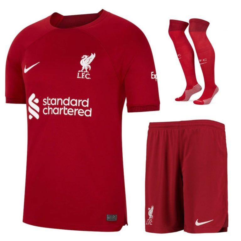 MAILLOT-KIT-ENFANT-LIVERPOOL-2022-2023 MAILLOT ENFANT/JUNIOR LIVERPOOL DOMICILE 2022/2023 – Image 1
