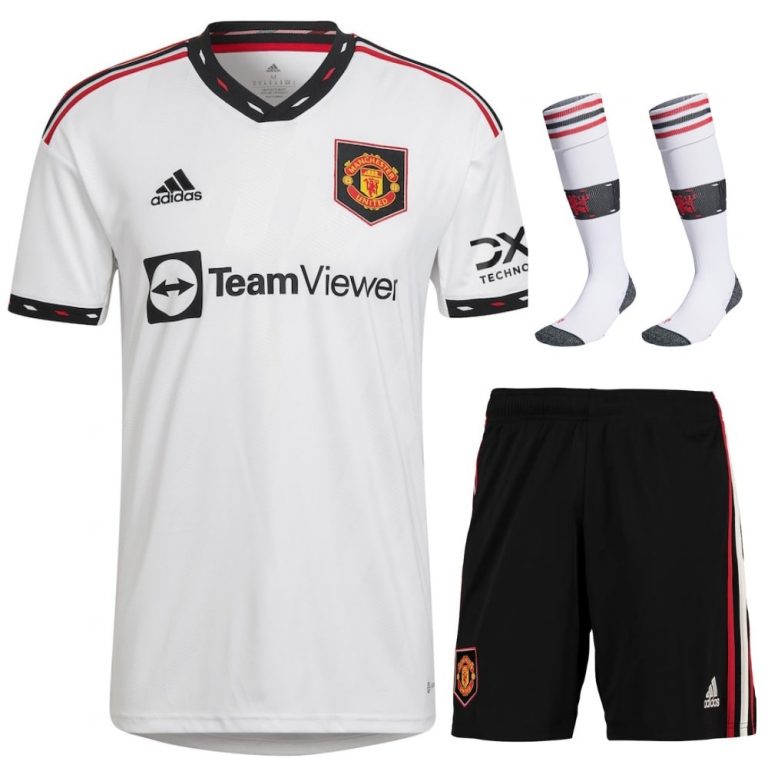 MAILLOT-KIT-ENFANT-MANCHESTER-UNITED-EXTERIEUR-2022-2023 MAILLOT ENFANT/JUNIOR MANCHESTER UNITED EXTERIEUR 2022/2023 – Image 1