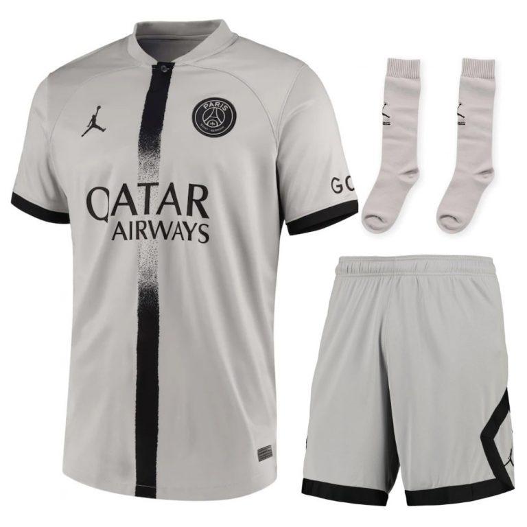 MAILLOT-KIT-ENFANT-PSG-JORDAN-EXTERIEUR-2022-2023 MAILLOT ENFANT/JUNIOR PSG EXTERIEUR 2022/2023 – Image 1