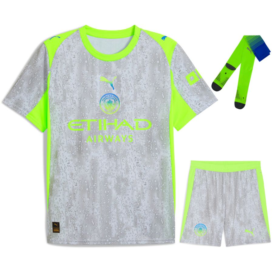 Maillot-Kit-Enfant-Manchester-City-Third-2025-2026 Kit Enfant Manchester City Third 2025 2026 – Image 1